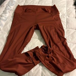 All in motion rust leggings w/pockets